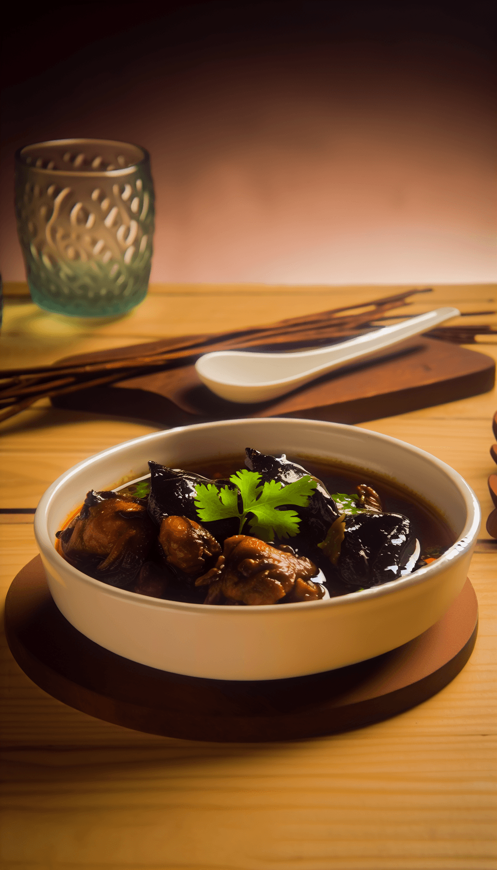 Assamese Black Sesame Chicken hero image