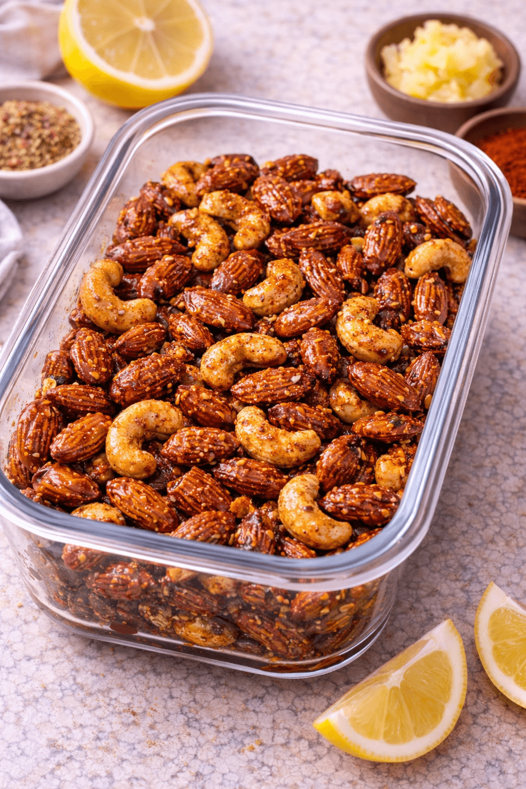 Thai lemon chilli nuts  hero image