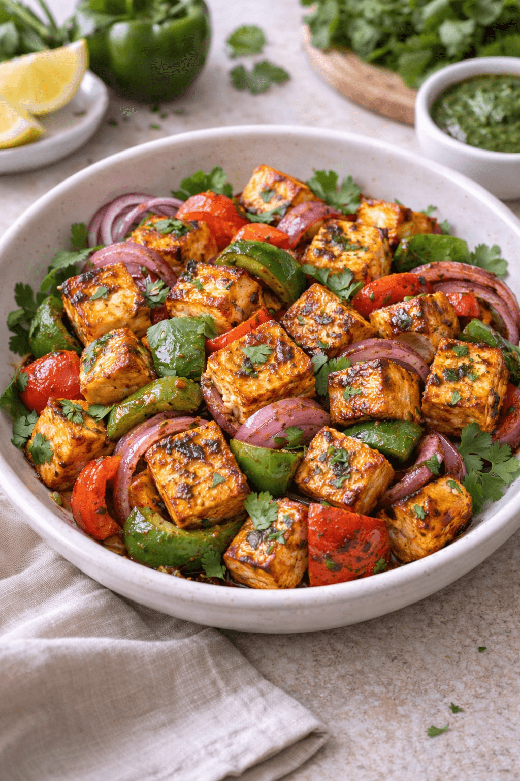 Paneer tikka with vegetables  hero image