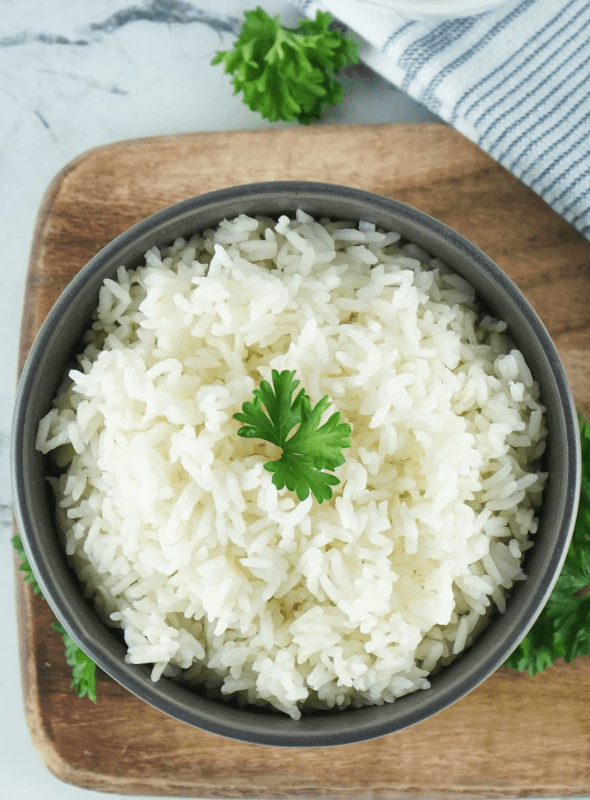 Steamed Rice in Steamer Basket hero image