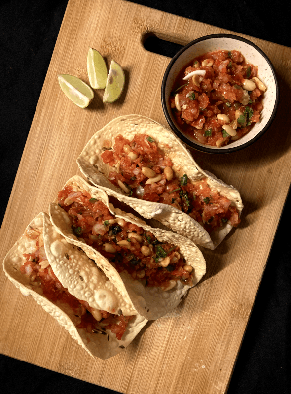 Masala Papad Taco hero image