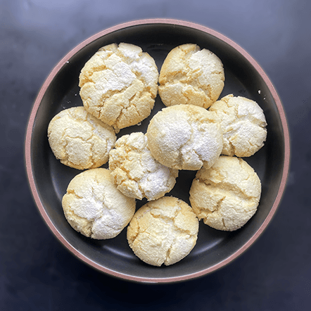 Lemon-Turmeric Crinkle Cookies hero image