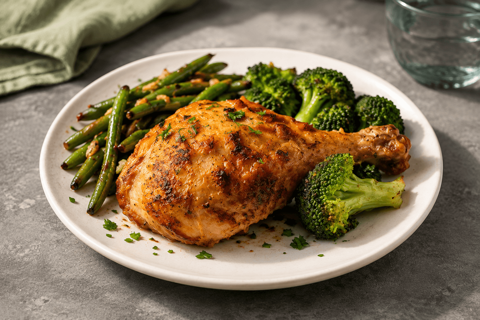 One pan chicken and broccoli   hero image