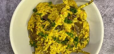 Andhra Stuffed Brinjal Gravy recipe