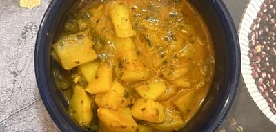 Pudina Aloo Gravy recipe