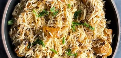 Chicken Seekh Biryani recipe