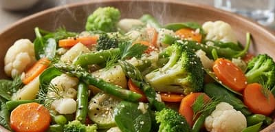 Steamed Vegetables Salad recipe