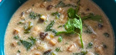 Mushroom Spinach Millet Soup recipe
