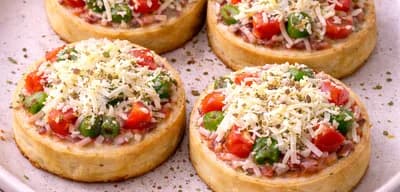 Paneer pizza disc recipe