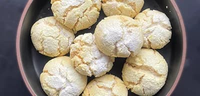 Lemon-Turmeric Crinkle Cookies recipe