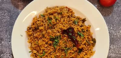 Jain Tomato Rice recipe