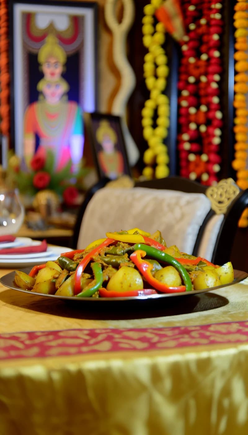 Shimla Mirch Aloo Sabzi recipe