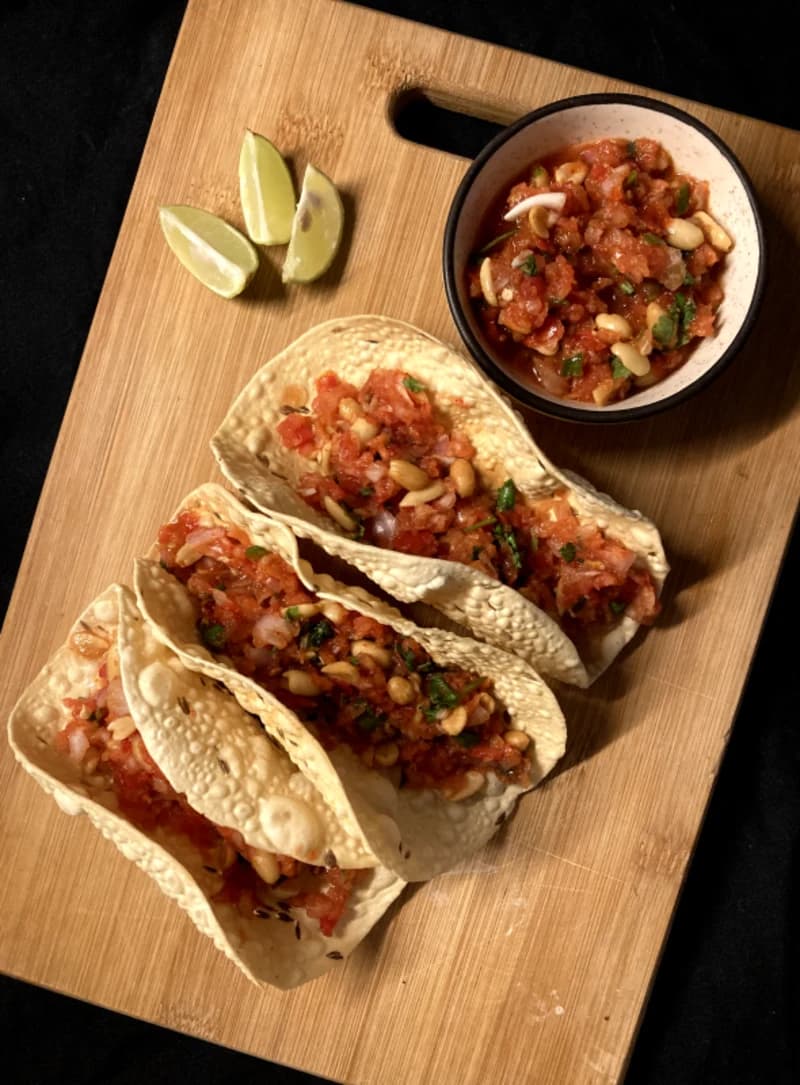 Masala Papad Taco recipe