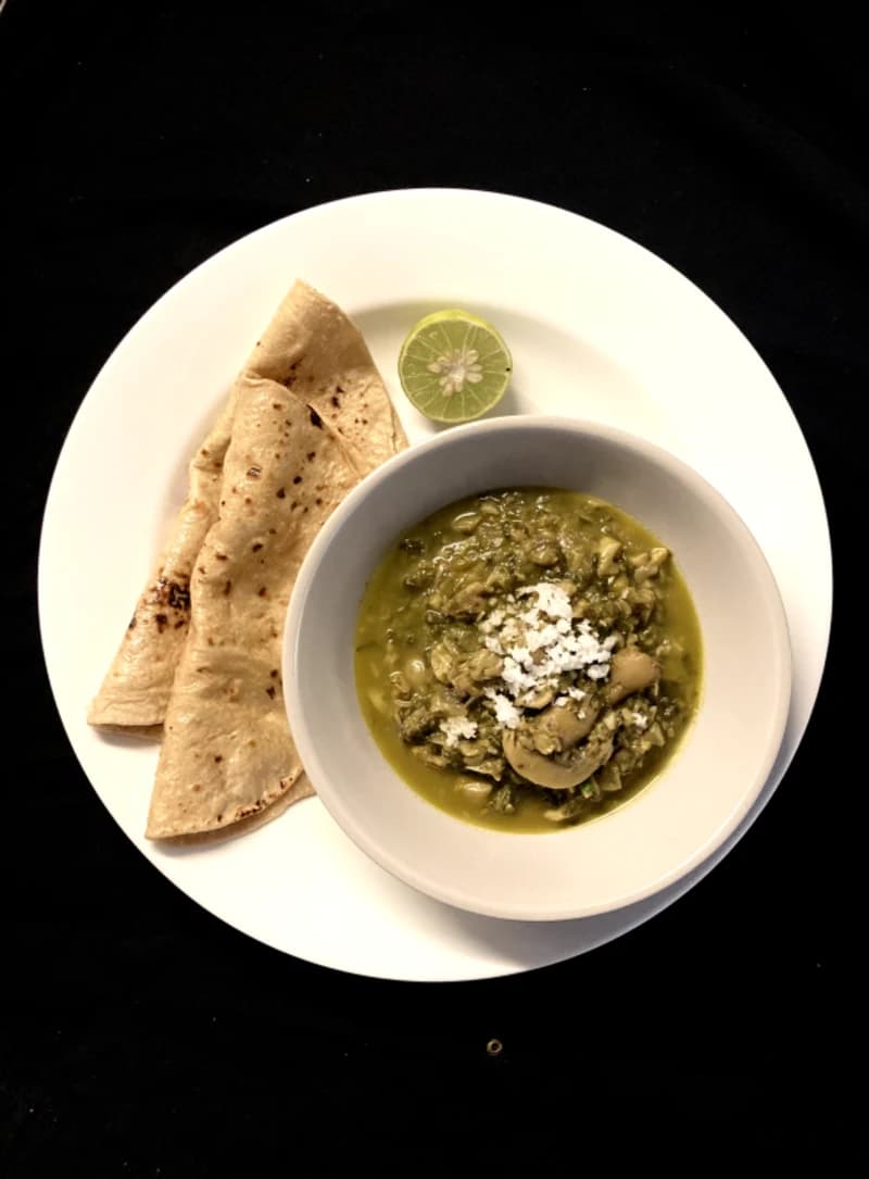 Spinach Mushroom Curry recipe