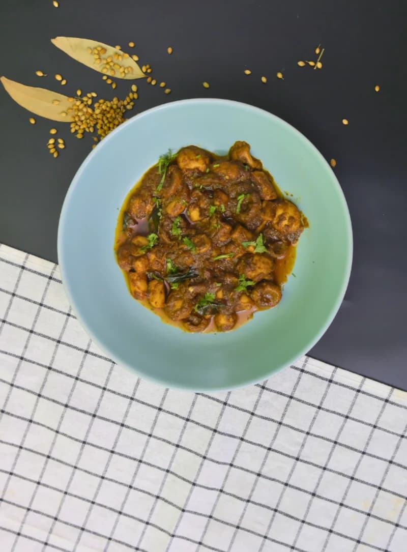 Mushroom Ghee Roast (Requires Blender)  recipe