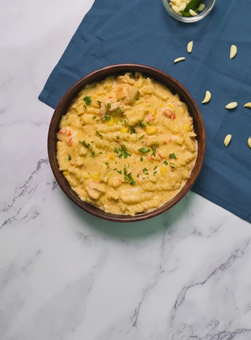 Chicken White Sauce Pasta  recipe