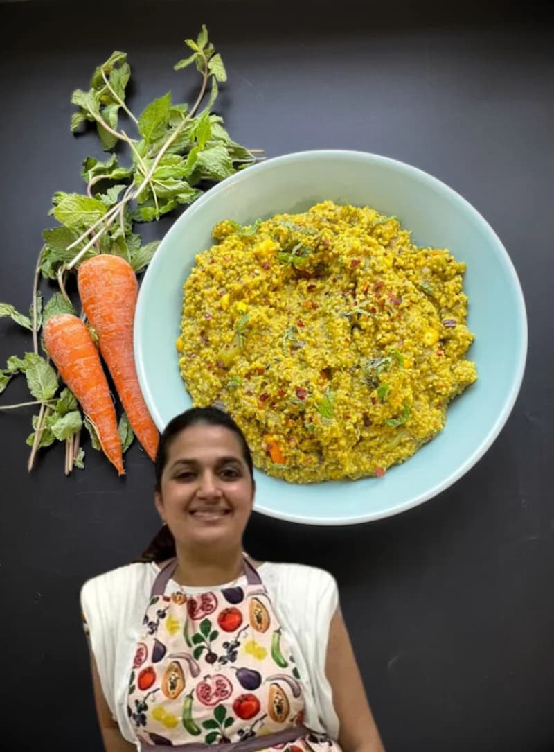 Hariyali Millet by Bowledoverbykari recipe