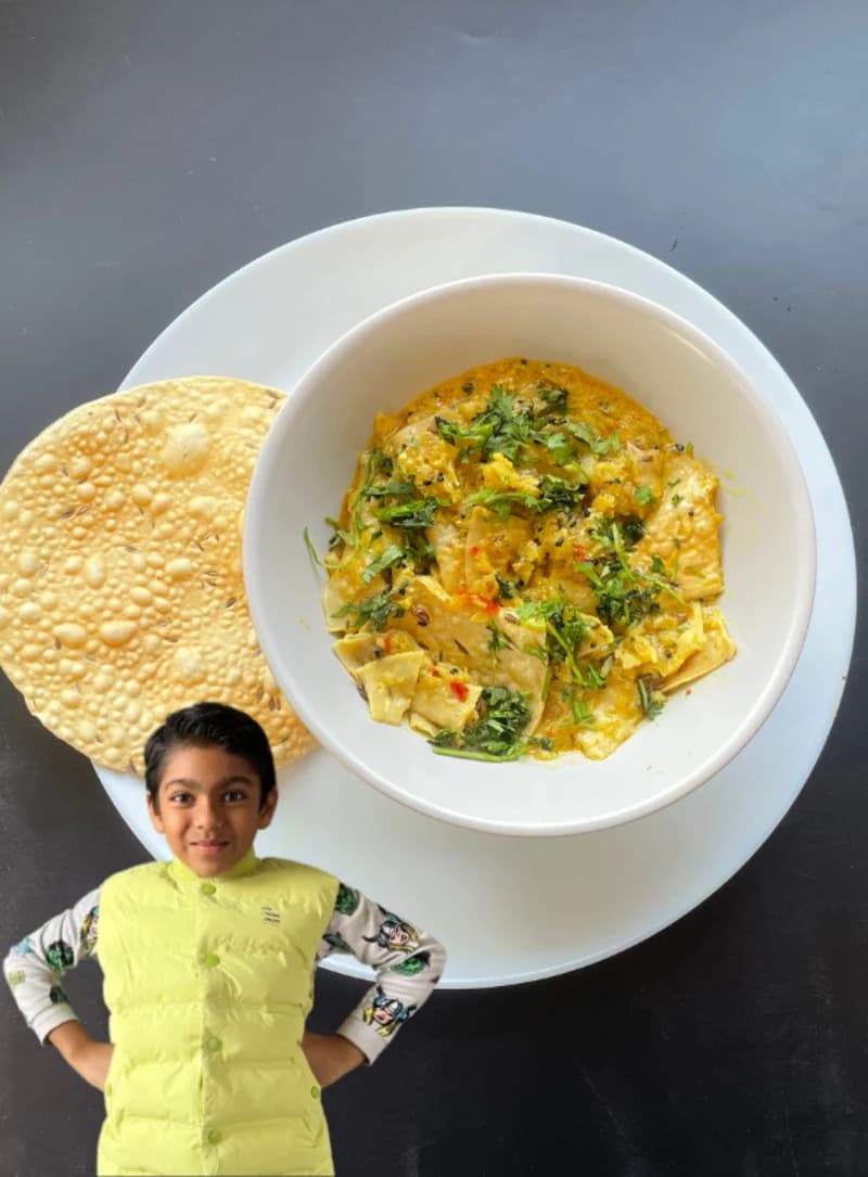 Dahi Papad Ki Sabji recipe