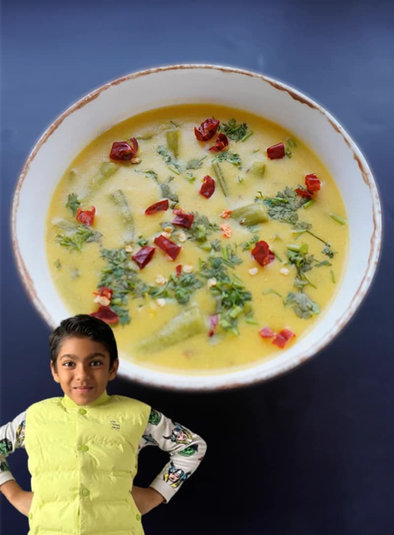 Gwar Fali Ki Kadhi recipe
