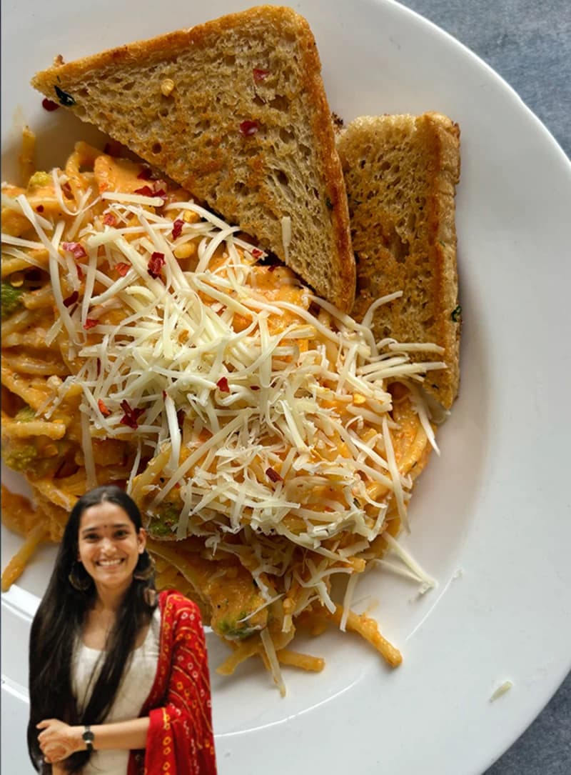 Creamy Veggie Pasta By Shashi recipe
