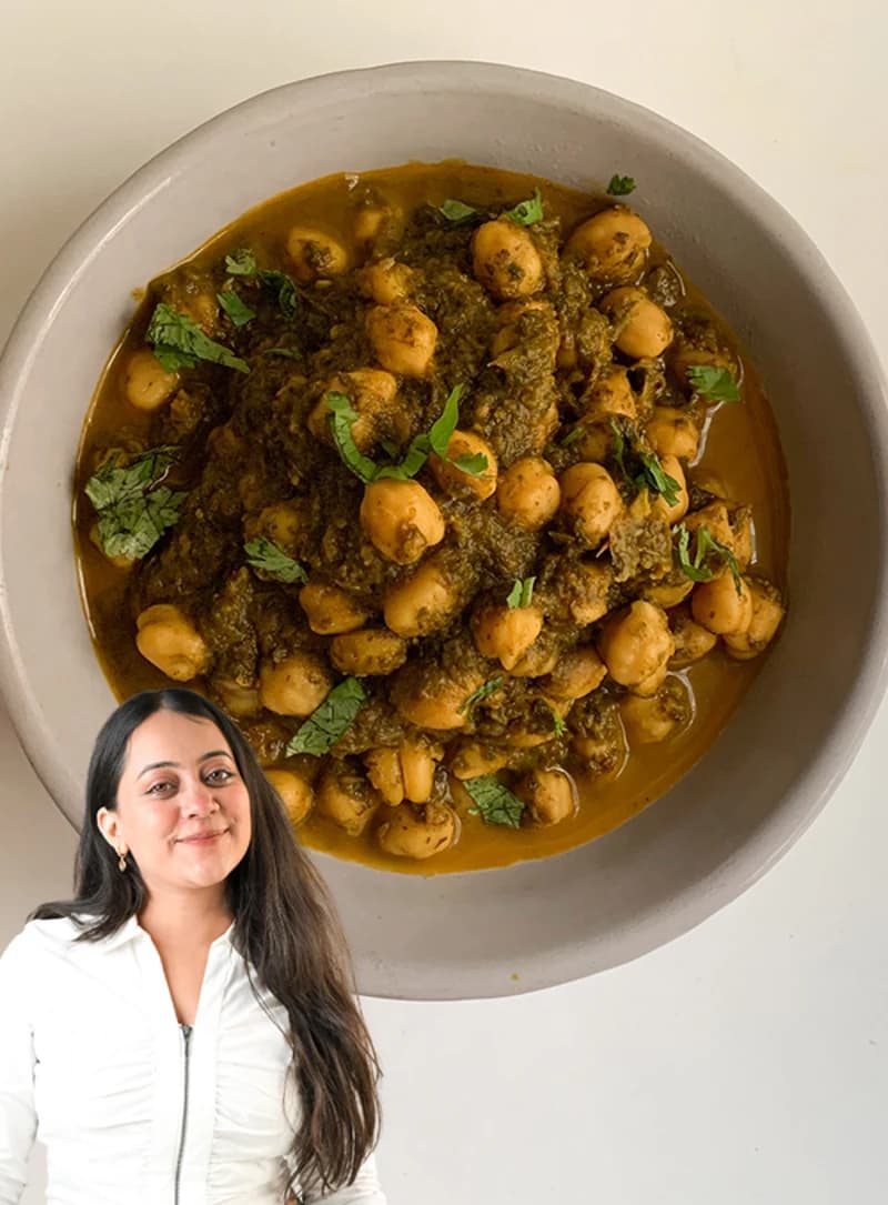 Palak Chole Curry By Aishwarya recipe