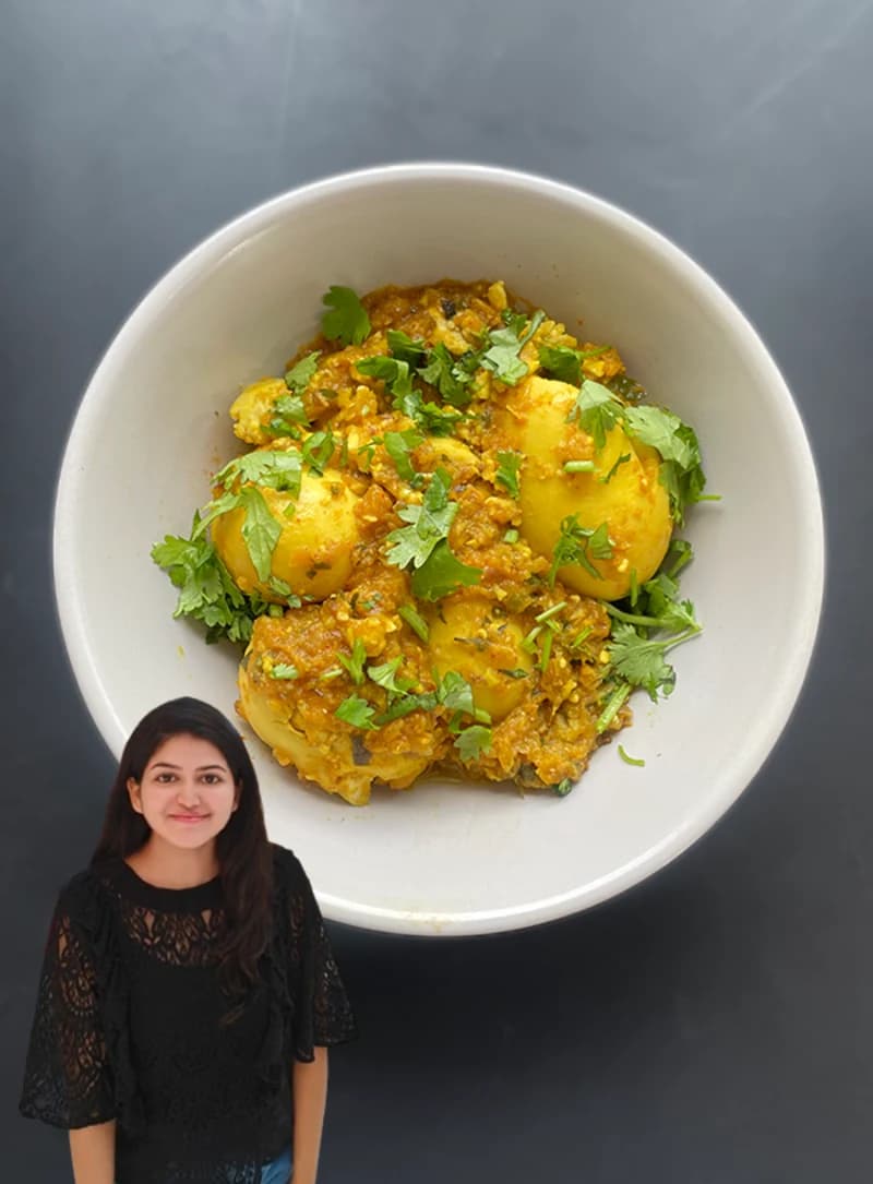 Andhra Style Egg Roast by Shivangi Dubey recipe