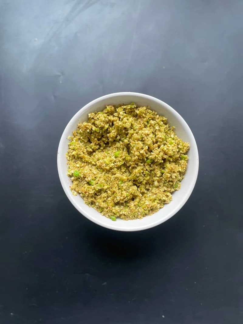 Cauliflower and Peas Paratha Stuffing recipe